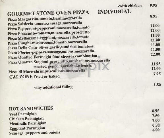 Florio's - New York, NY menu_pic