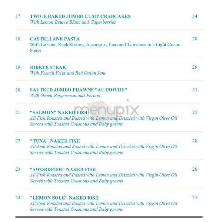 Foley's Fish House - New York, NY menu_pic