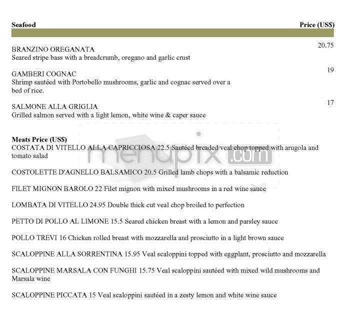 Fontana Di Trevi - New York, NY menu_pic