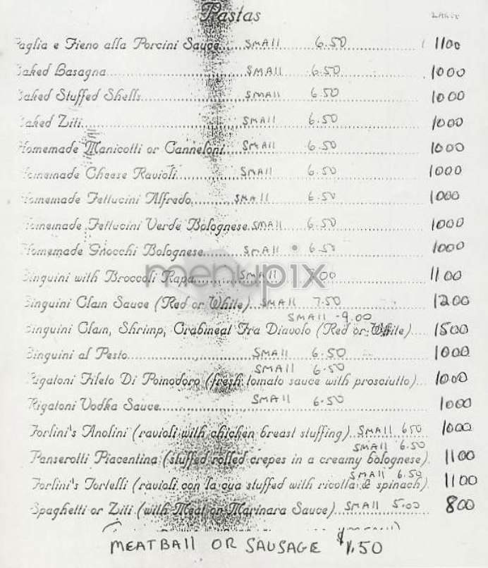 Forlini's - New York, NY menu_pic