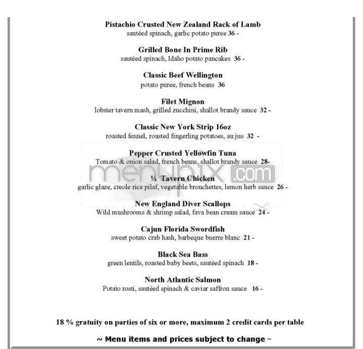 Fraunces Tavern - New York, NY menu_pic
