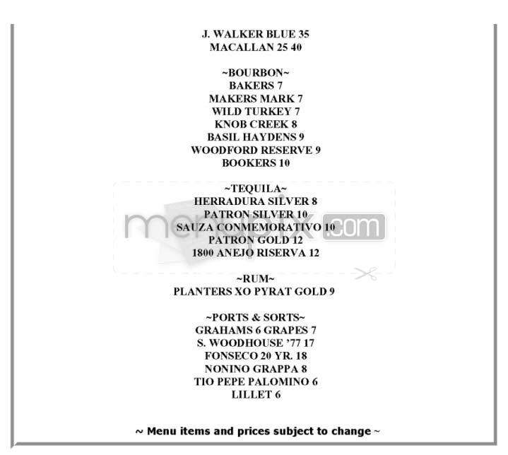Fraunces Tavern - New York, NY menu_pic
