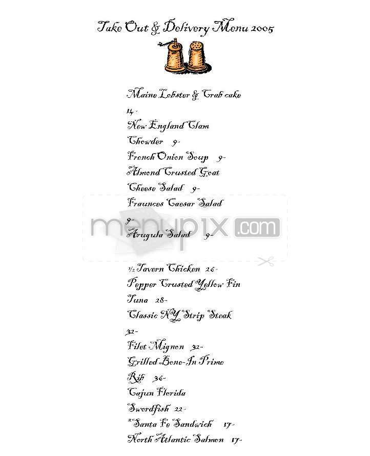 Fraunces Tavern - New York, NY menu_pic