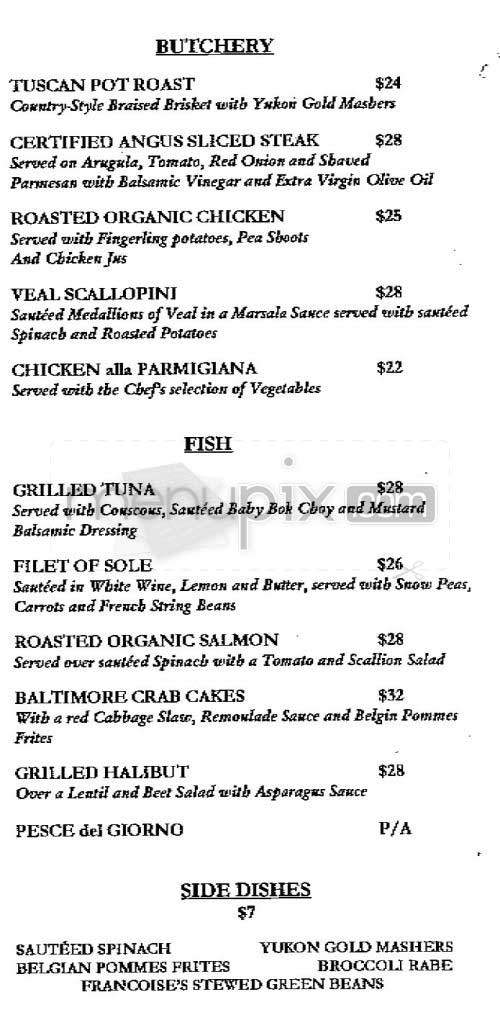 Fred's at Barneys - New York, NY menu_pic