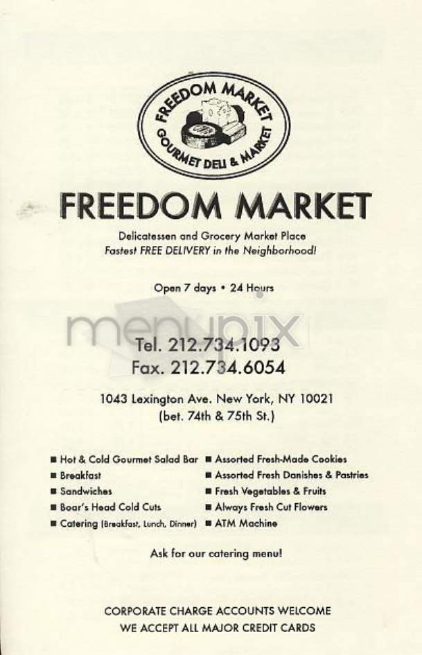 /301214/Freedom-Market-New-York-NY - New York, NY