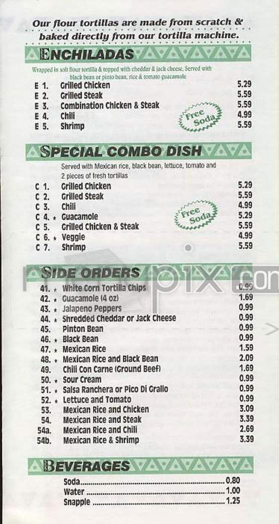 Fresco Tortilla Grill - New York, NY menu_pic