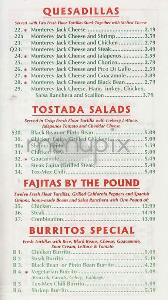 Fresco Tortillas - New York, NY menu_pic