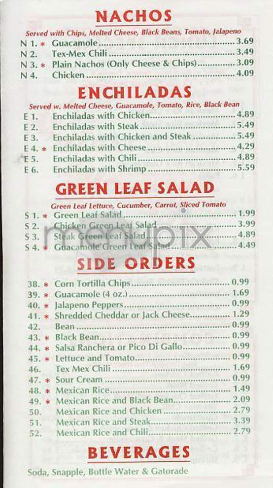 Fresco Tortillas - New York, NY menu_pic