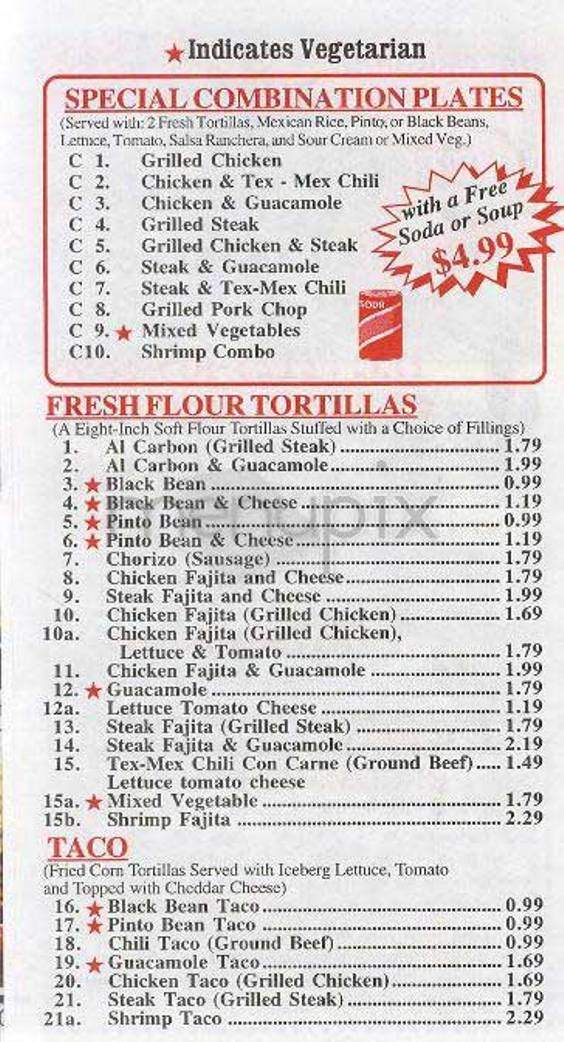 Fresco Tortillas - New York, NY menu_pic