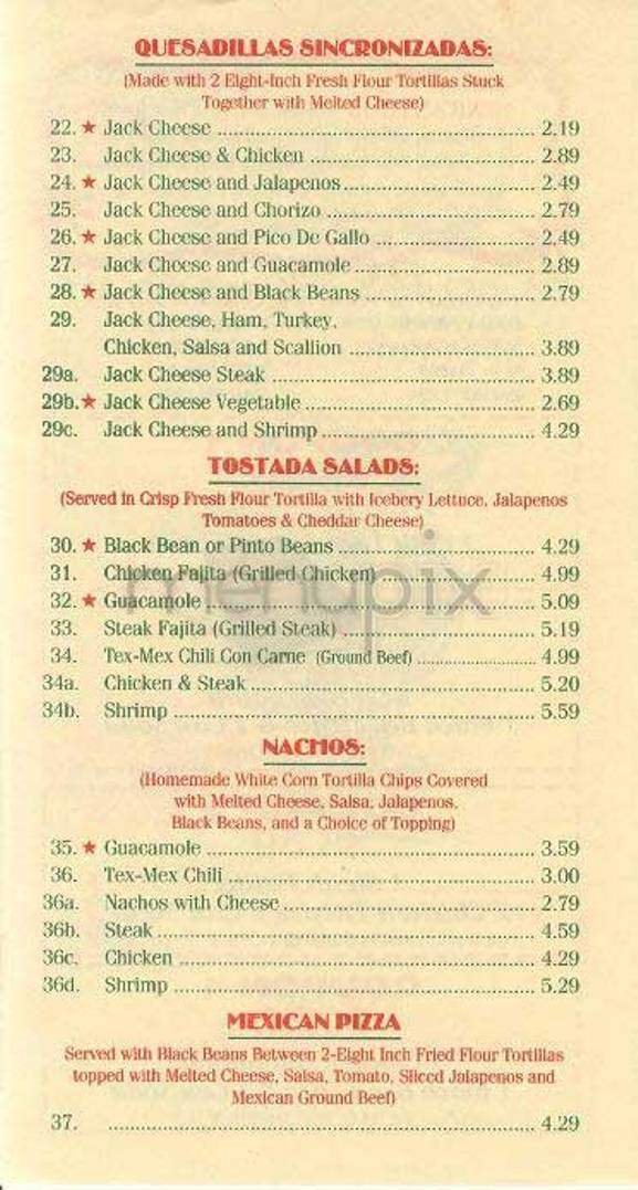Fresco Tortillas - New York, NY menu_pic