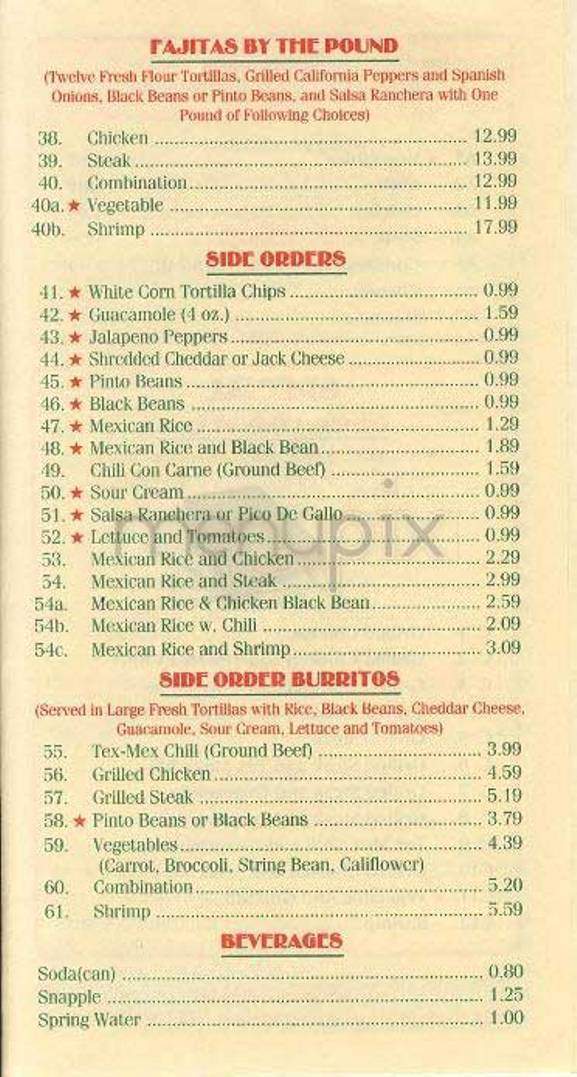 Fresco Tortillas - New York, NY menu_pic