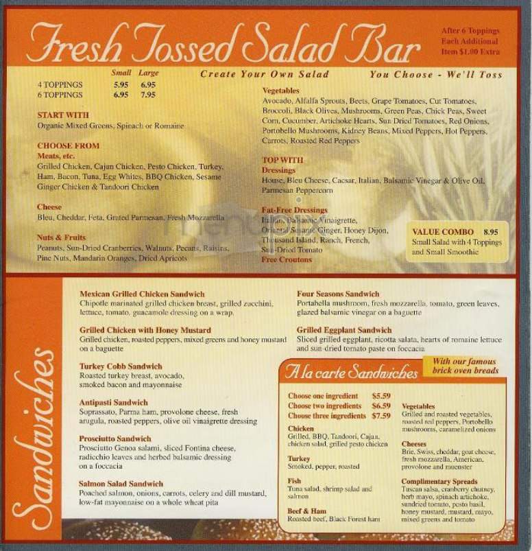 Fresh Food Kitchen - New York, NY menu_pic