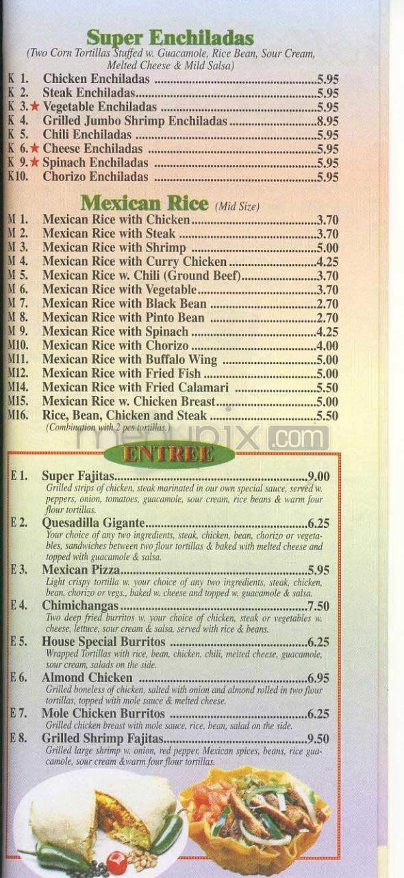 Fresh Tortilla - New York, NY menu_pic