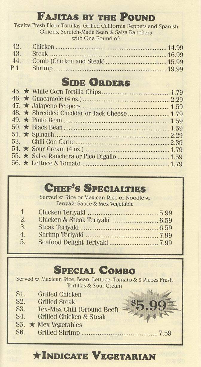 Fresh Tortillas Grill - Hoboken, NJ menu_pic