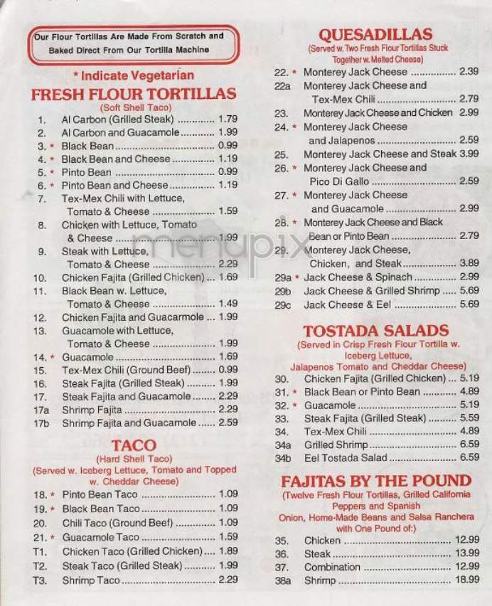 Freshco Burrito Taco - New York, NY menu_pic