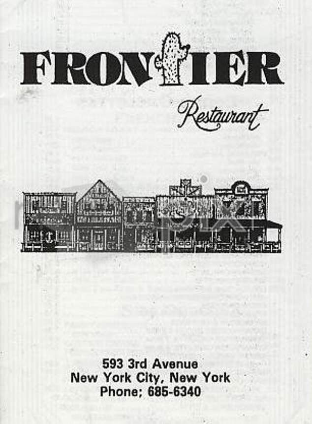 Frontier - New York, NY menu_pic