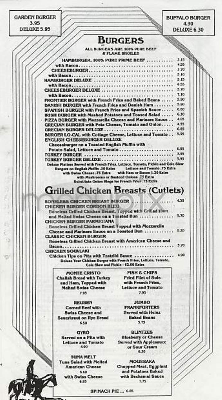 Frontier - New York, NY menu_pic