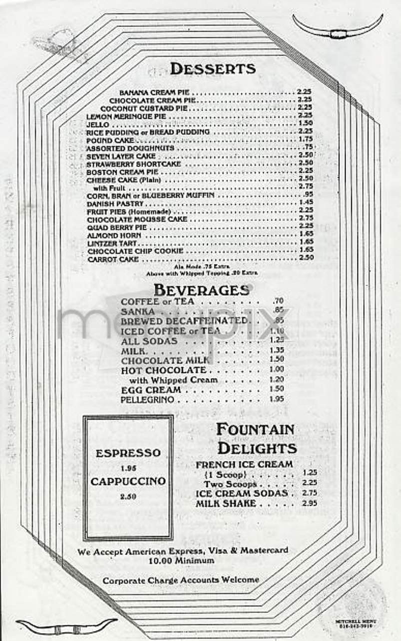Frontier - New York, NY menu_pic
