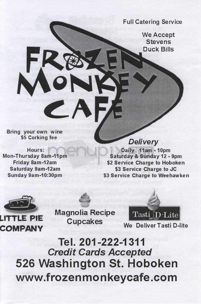 /305228/Frozen-Monkey-Cafe-Hoboken-NJ - Hoboken, NJ