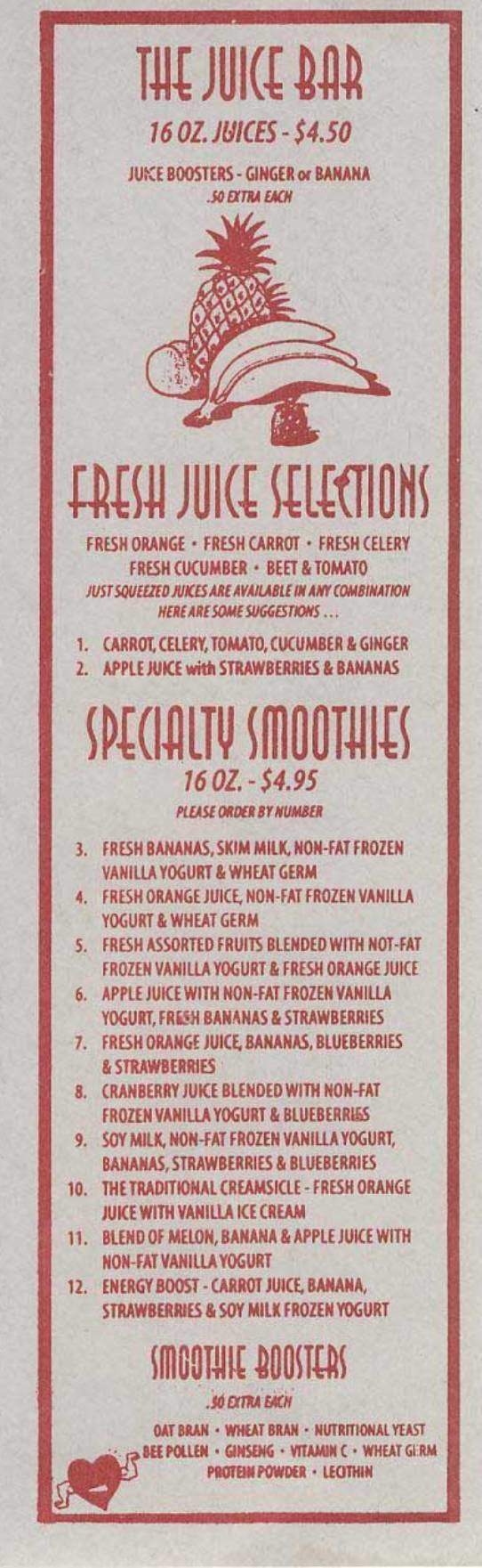 Galaxy Cafe - New York, NY menu_pic