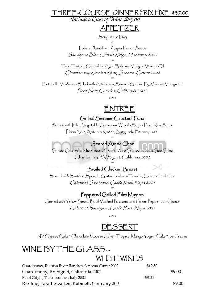 The Garden Cafe - New York, NY menu_pic
