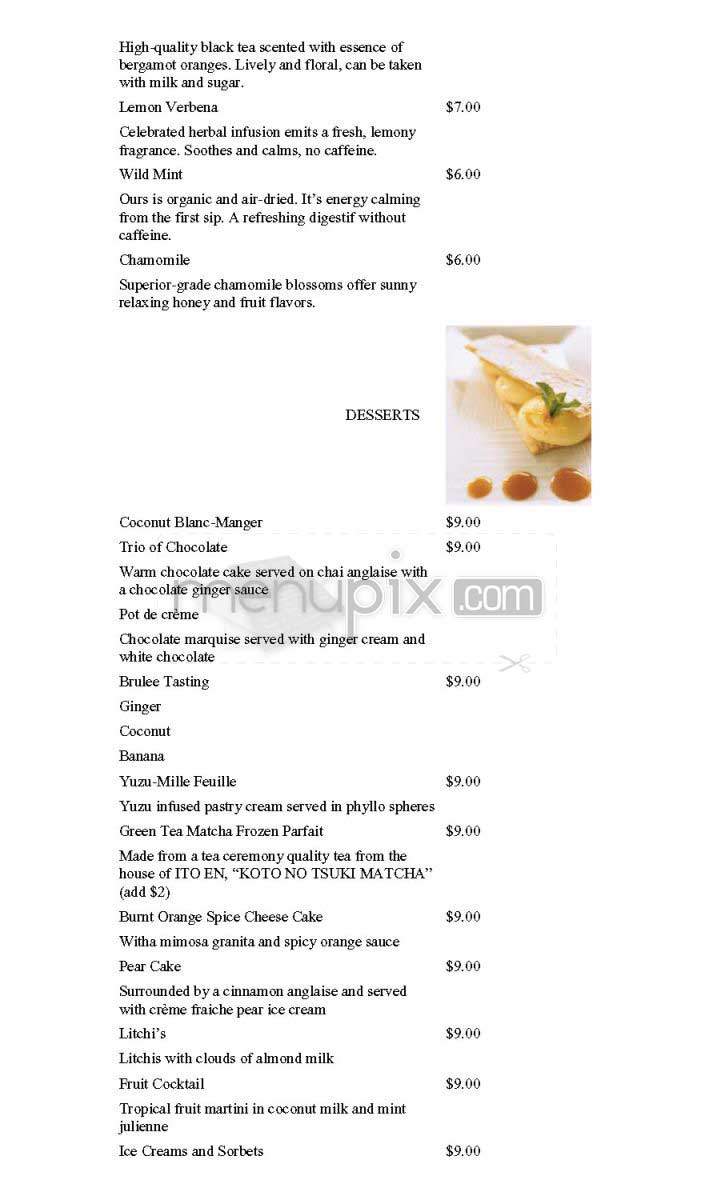 Geisha - New York, NY menu_pic