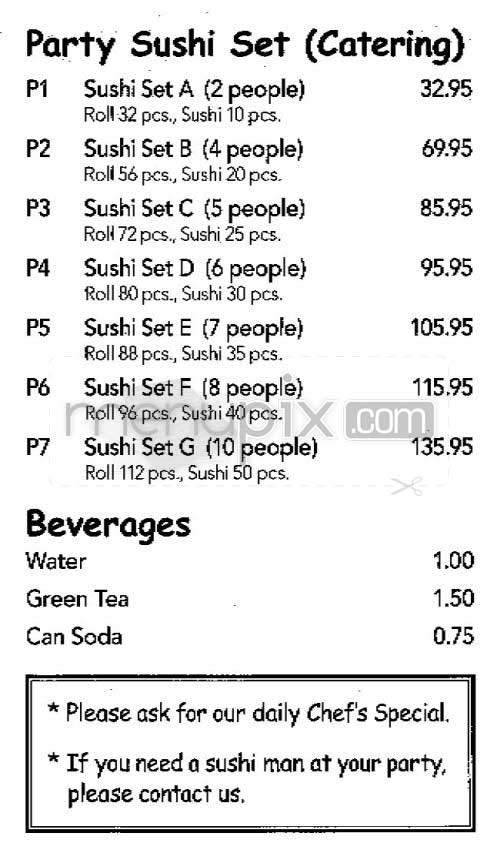 Gem Sushi - New York, NY menu_pic