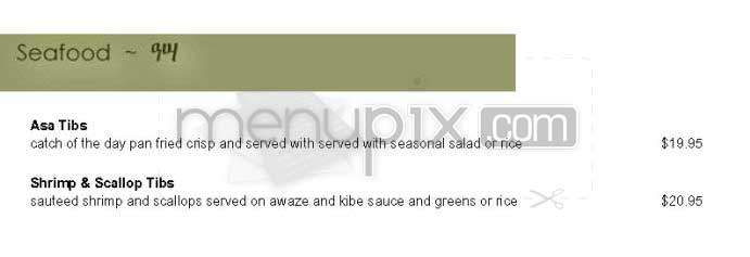 Ghenet - New York, NY menu_pic