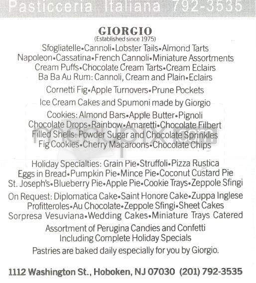 /305250/Giorgio-Hoboken-NJ - Hoboken, NJ