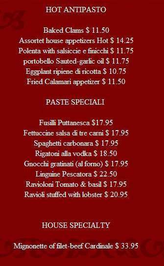 Giovanni's Atrium - New York, NY menu_pic