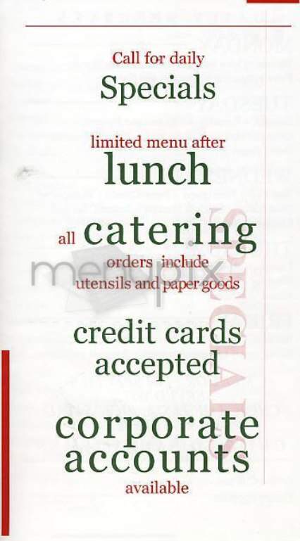 Giuseppe's Pizzeria - New York, NY menu_pic