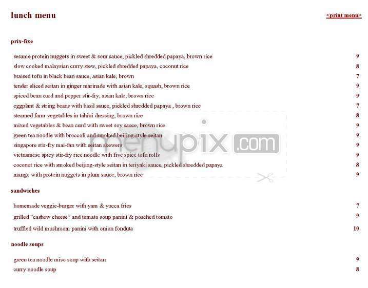 Gobo - New York, NY menu_pic