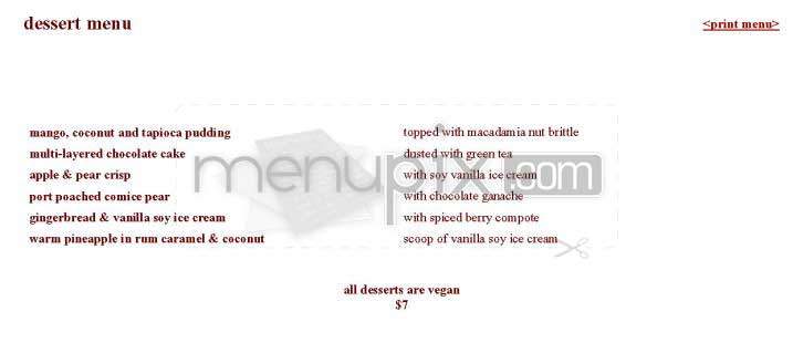 Gobo - New York, NY menu_pic