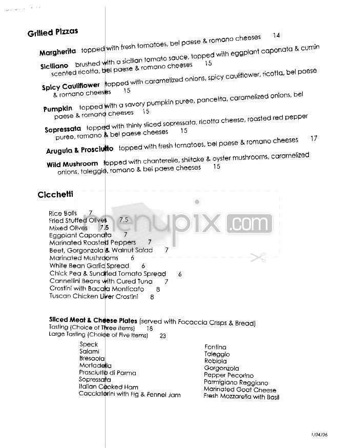 Gonzo - New York, NY menu_pic