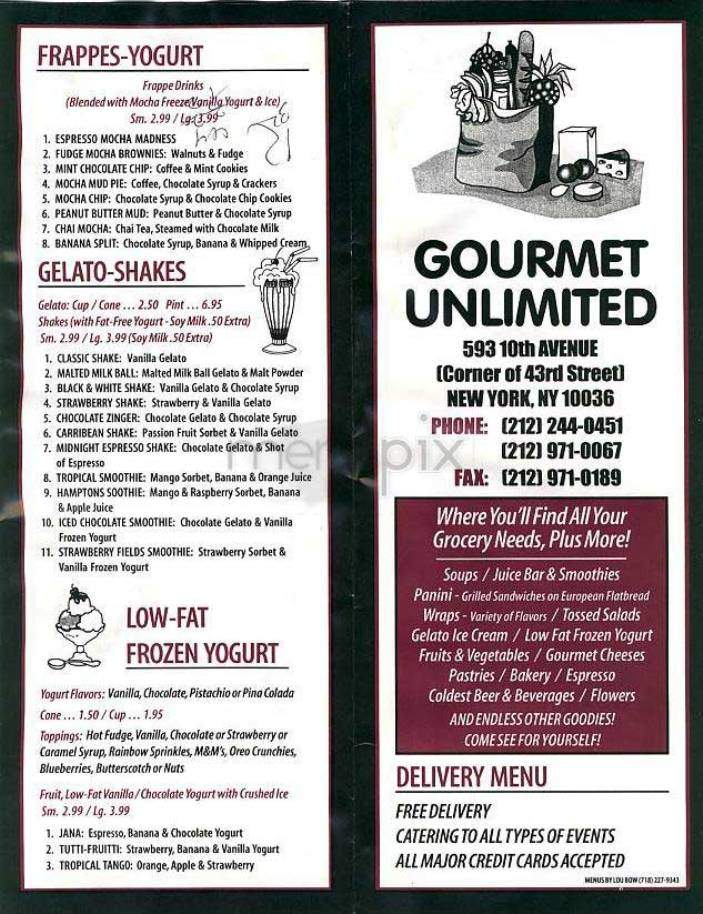 /301325/Gourmet-Unlimited-New-York-NY - New York, NY