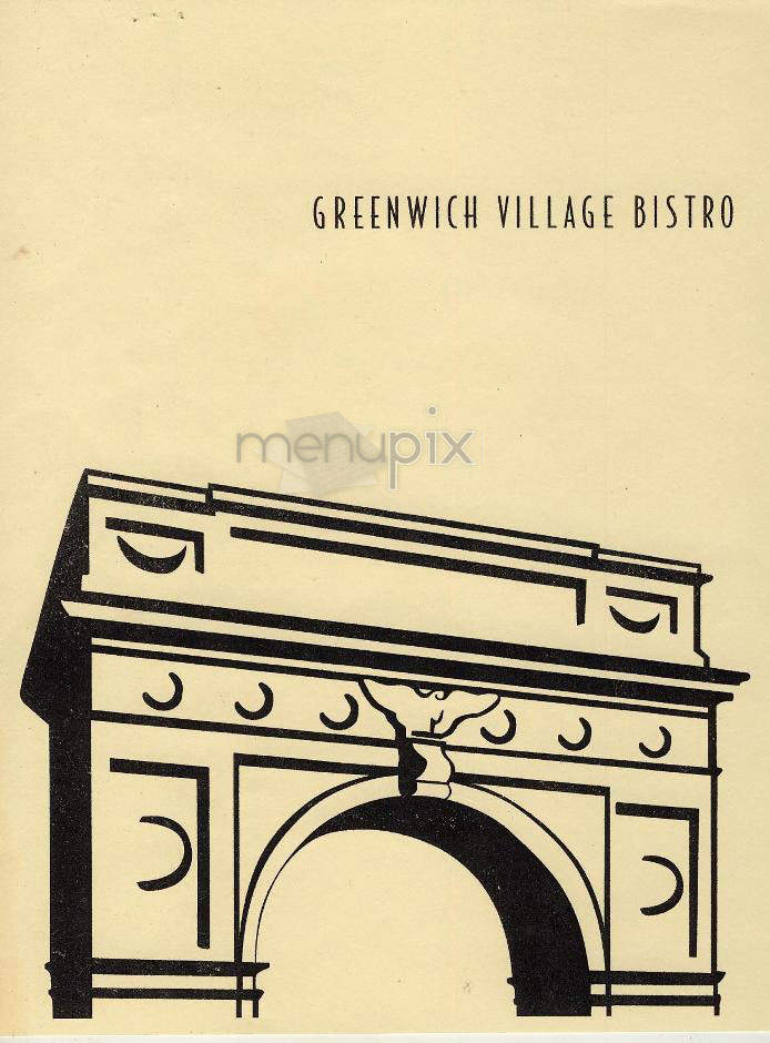 Greenwich Village Bistro - New York, NY menu_pic