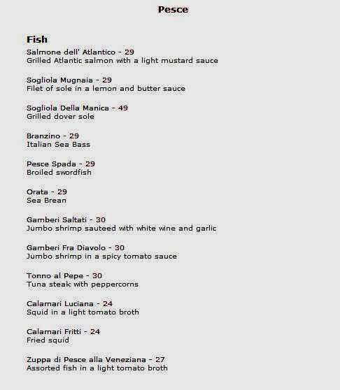 Grifone - New York, NY menu_pic