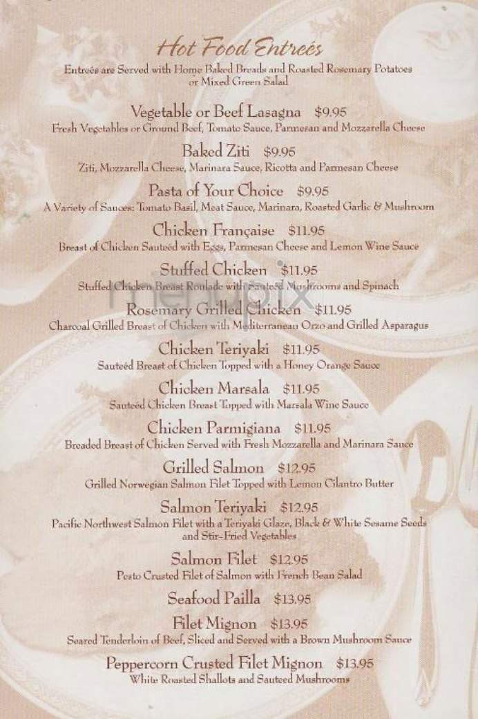Grand Cafe Trendy Cafe - New York, NY menu_pic