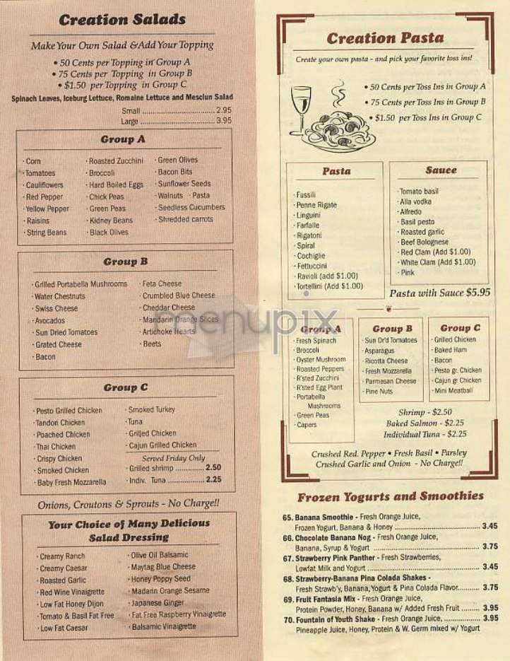 Giuliano Gourmet Pizza & Deli - New York, NY menu_pic