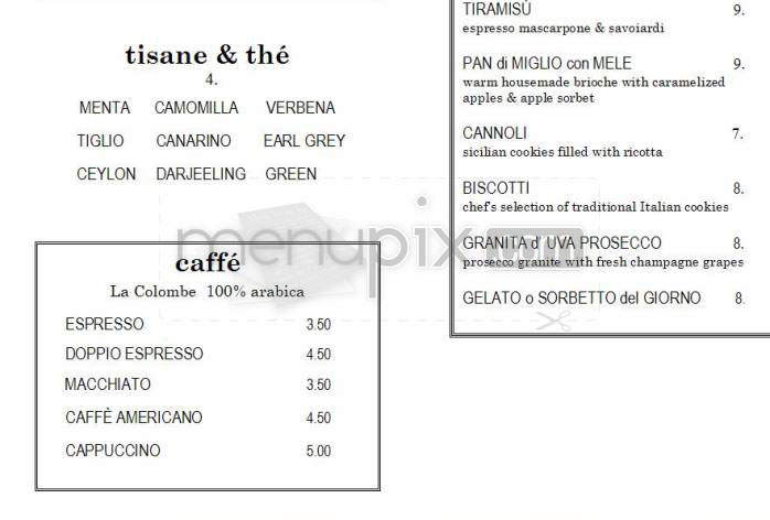 Gusto Ristorante e Bar Americano - New York, NY menu_pic