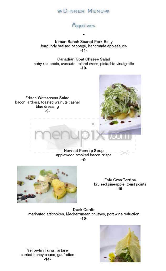 HQ - New York Bistro - New York, NY menu_pic