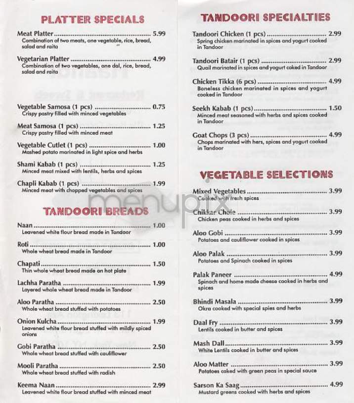 Haandi - New York, NY menu_pic