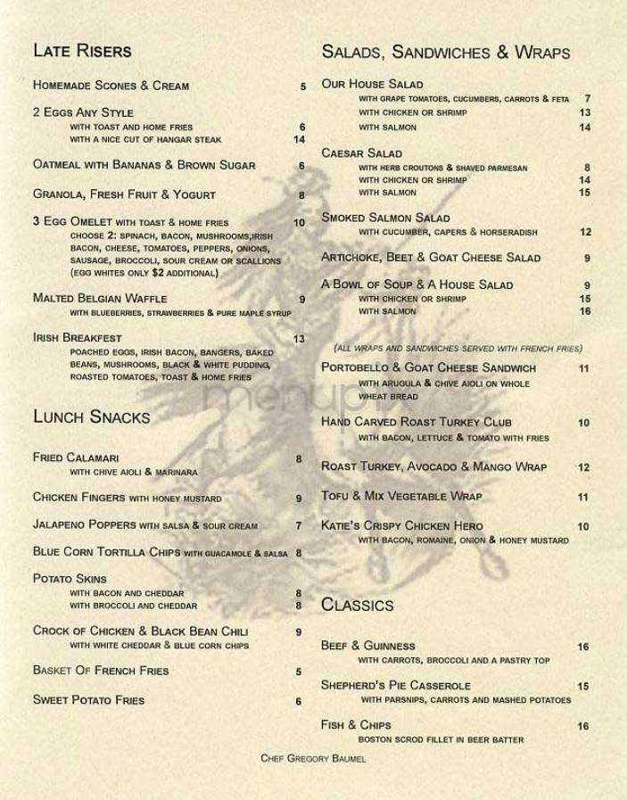 Half King Bar - New York, NY menu_pic