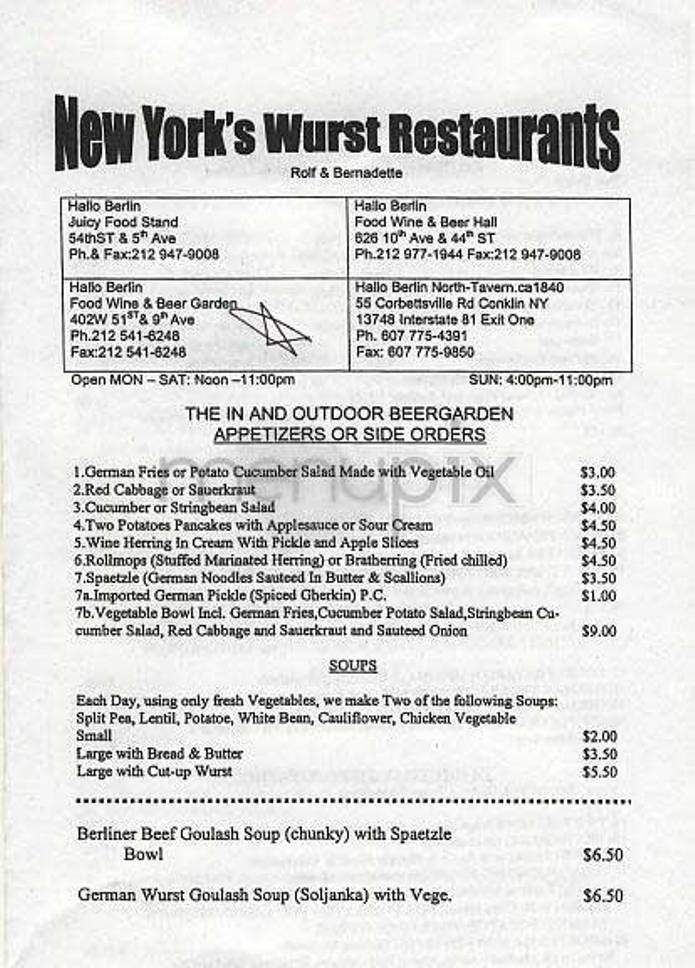 /301385/Hallo-Berlin-New-York-NY - New York, NY