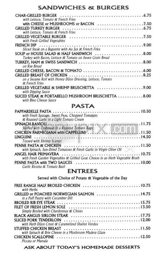 Hanafin's - New York, NY menu_pic