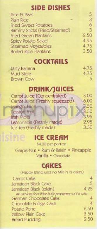 Happy Island - New York, NY menu_pic