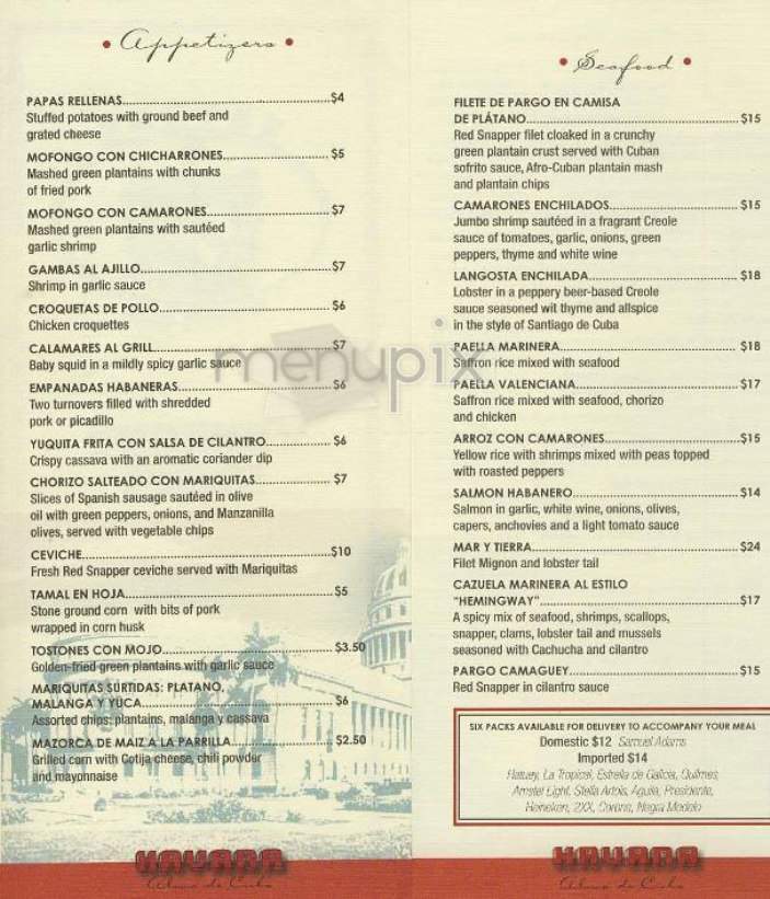 Havana Village - New York, NY menu_pic