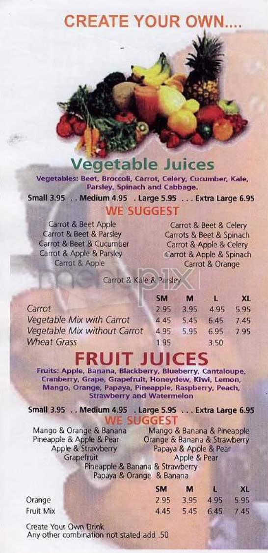 Health King - New York, NY menu_pic
