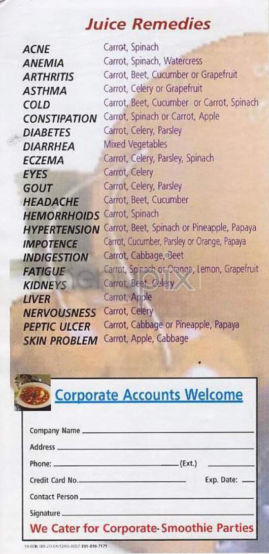 Health King - New York, NY menu_pic