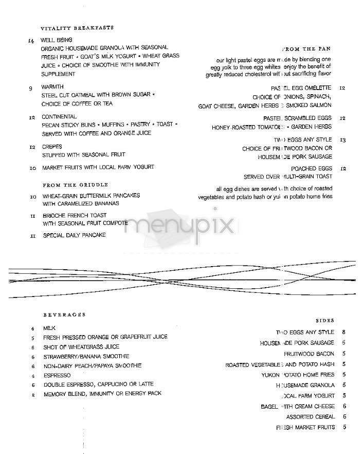 Heartbeat (W Hotel) - New York, NY menu_pic